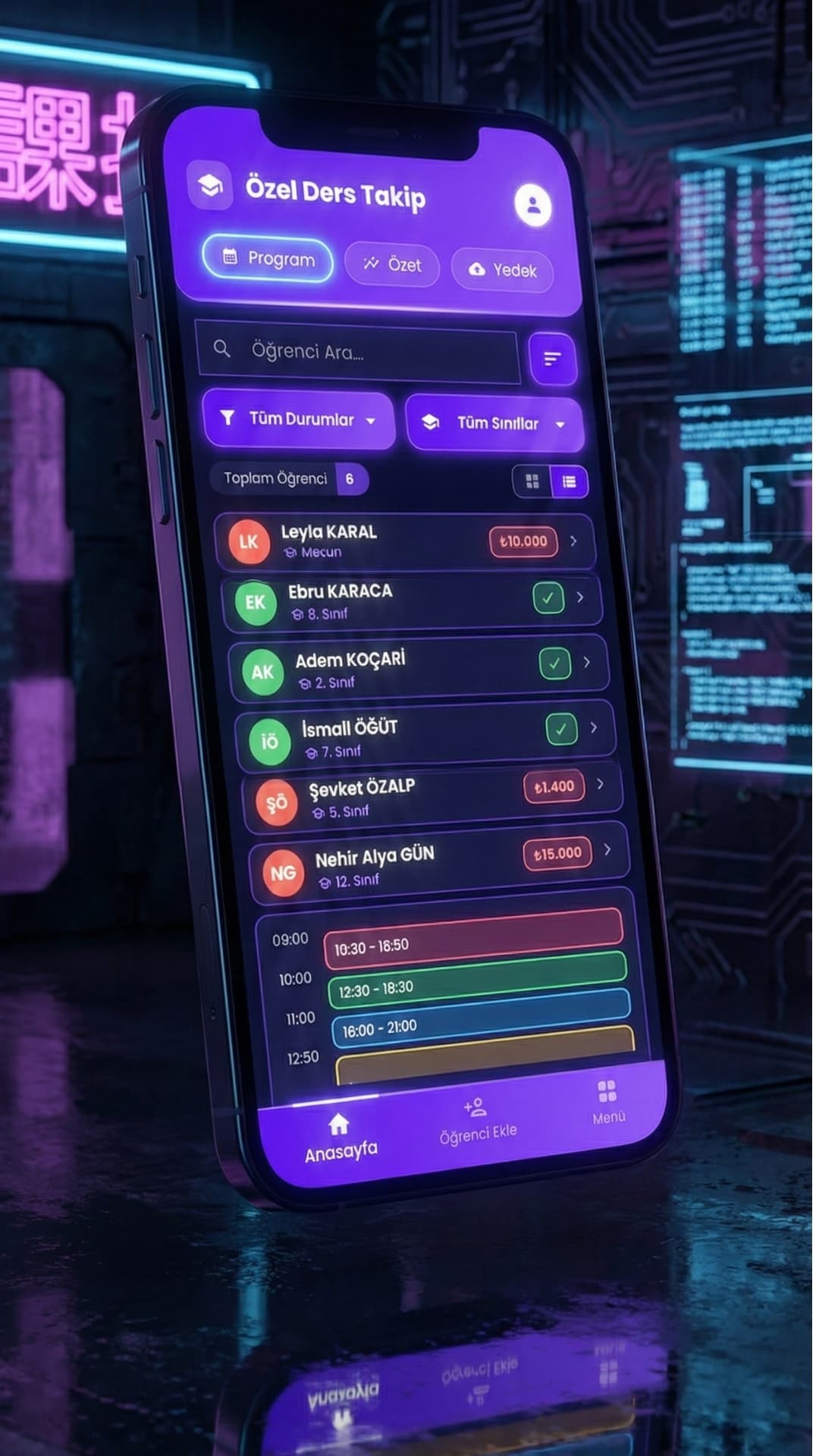 Özel Ders Takip Sistemi